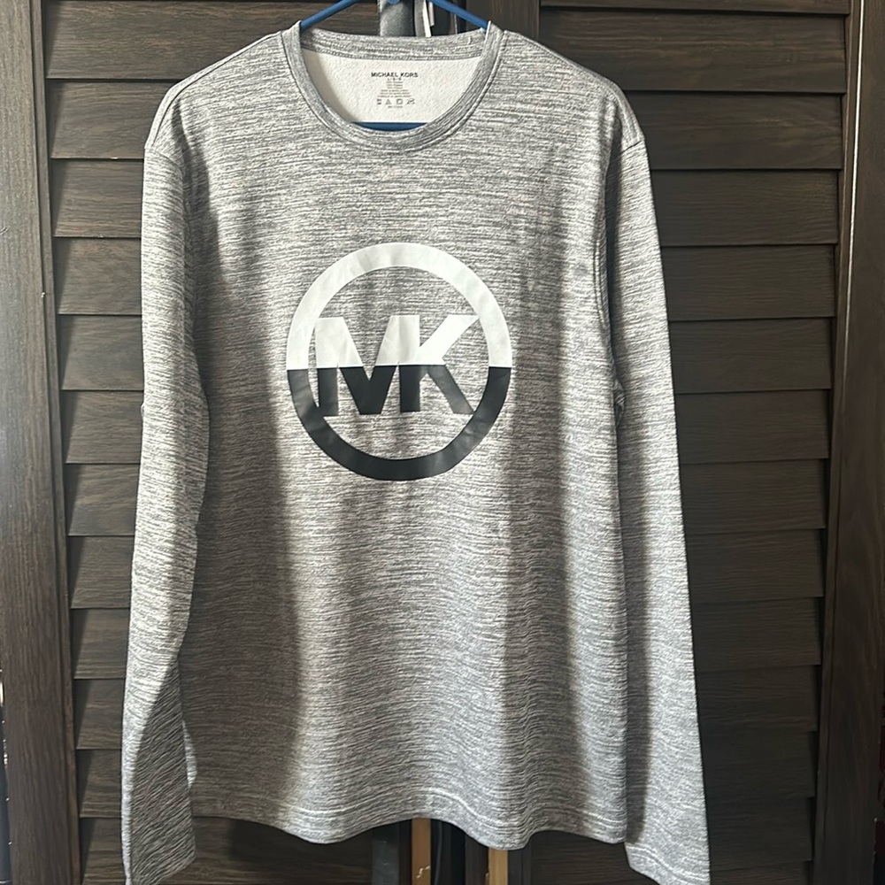 Michael Kors Gray Long Sleeve Tee